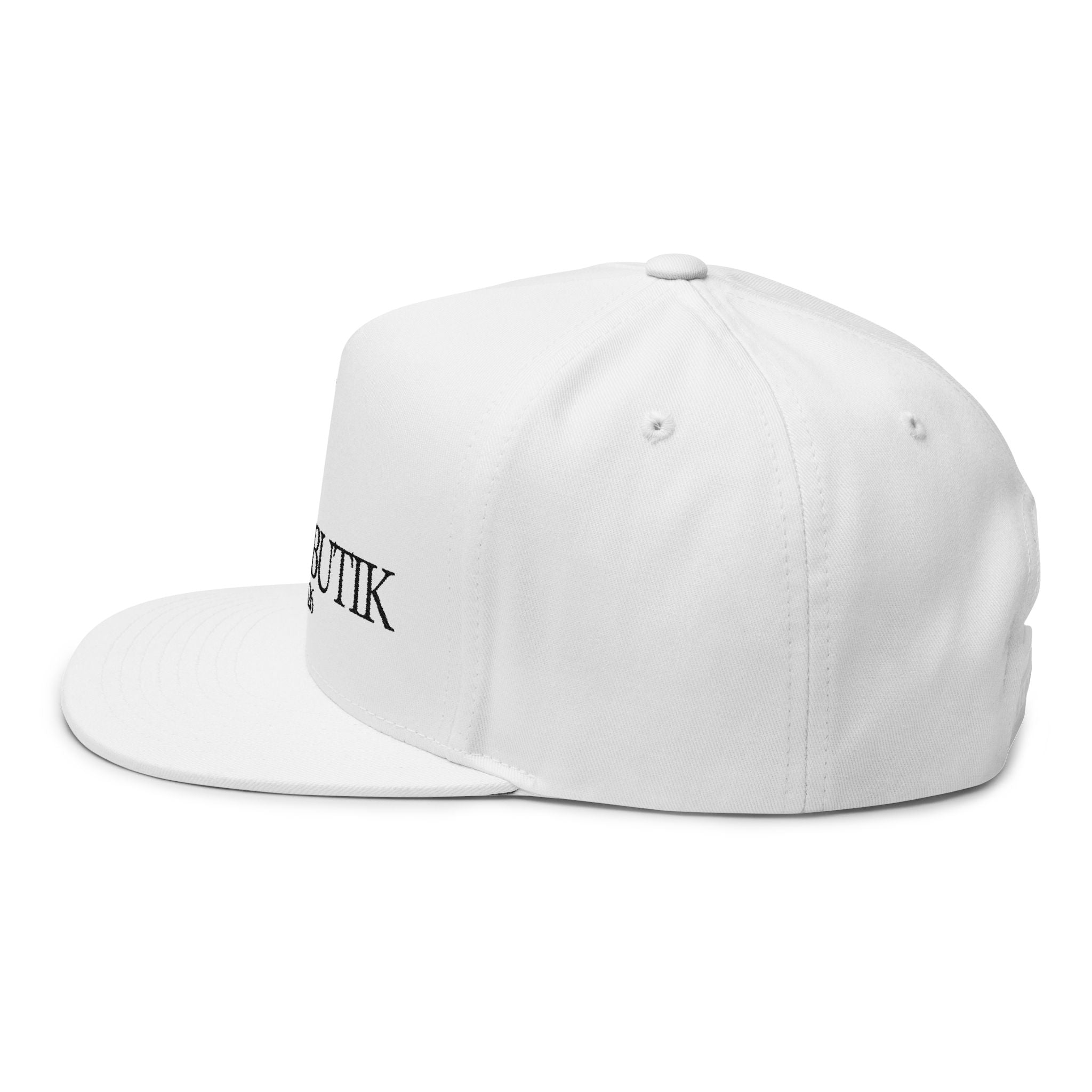 Flat Cap — Embroidered Hampabutik Logo Snapback (est. 2026
