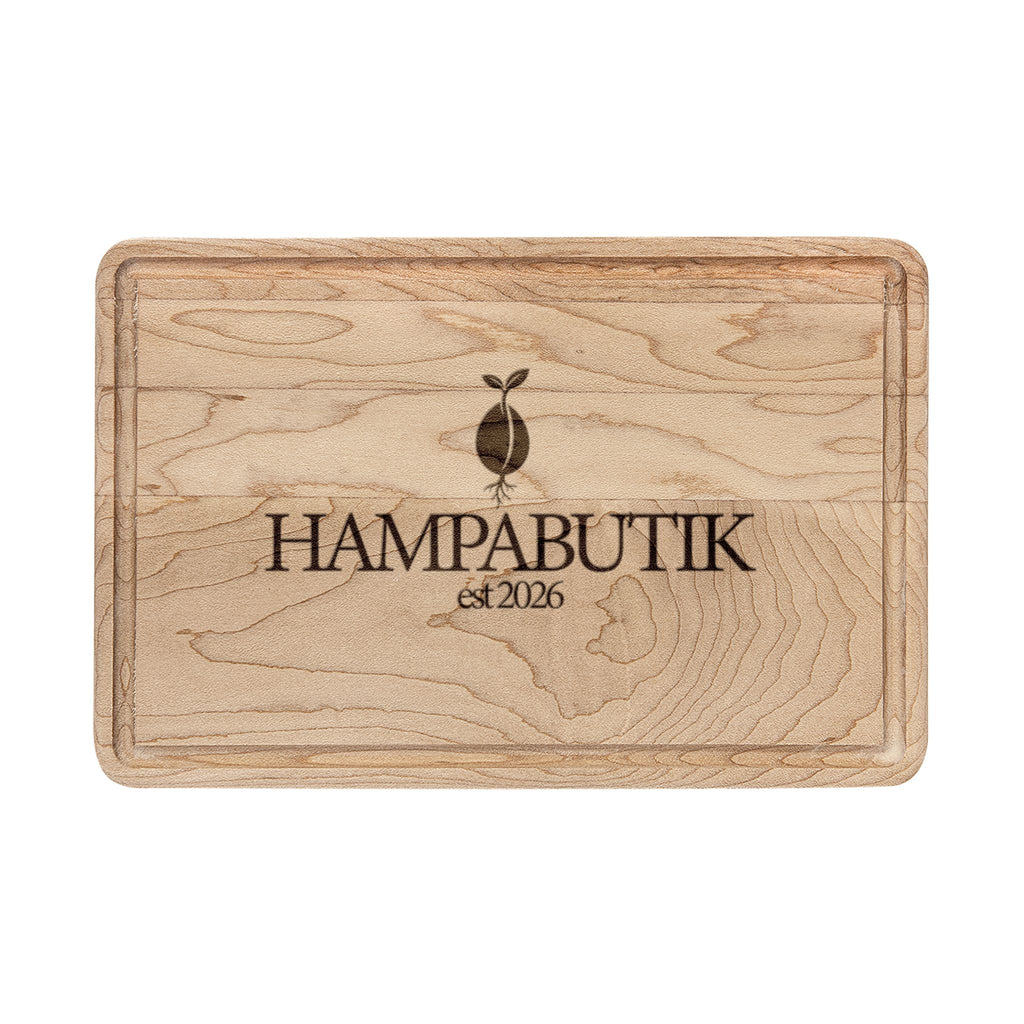 Engraved Wooden Cutting Board - Personalized Maple or Walnut Chopping Block