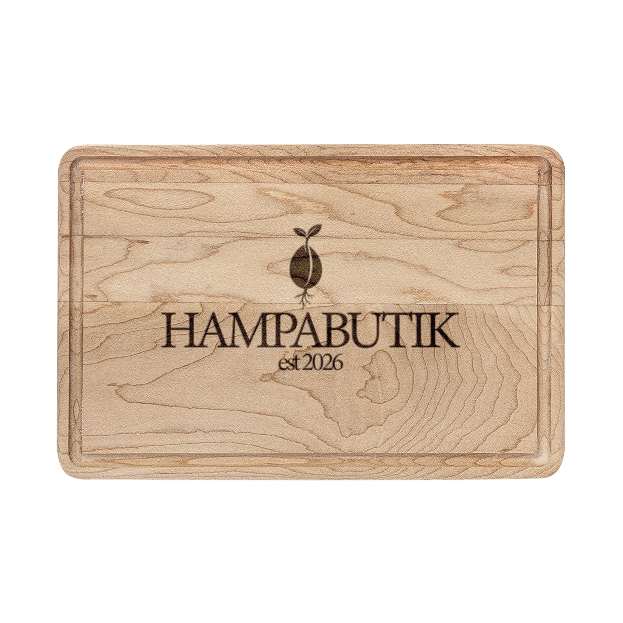 Engraved Wooden Cutting Board - Personalized Maple or Walnut Chopping Block